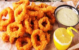 Кольца кальмара в кляре